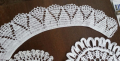 плетени покривки дантели на една кука бели ,памук, снимка 2