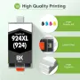 Нови HP 924XL мастилени касети 4 броя комплект с чип OfficeJet Pro 8120e 8130e тонер принтер печат, снимка 6