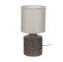 Настолна лампа с абажур, керамична основа,  13 x 26 см, 220-240V, снимка 1 - Настолни лампи - 42508701