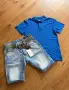 Jack & Jones Мъжки нови къси дънки и тениска, снимка 1