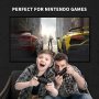Нов безжичен контролер Switch Pro регулируема вибрация Цветен светодиод, снимка 4