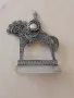 Руска Красива фигура, изработена филигран от сребро, представляваща ездач на кон., снимка 10