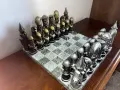 Уникален Шах от мрамор и гипс, снимка 3