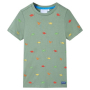 Детска тениска с къс ръкав, каки, 116(SKU:11766, снимка 1 - Детски тениски и потници - 44755863