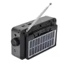Соларно портативно радио JOC H6108REC-S с Bluetooth, FM радио и MP3 плеър, снимка 1