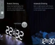 3D LED дигитален стенен часовник, дистанционно, температура, аларма, снимка 3