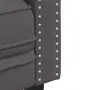 vidaXL Диван Chesterfield с 3 седящи места, сив, kunstnahast, снимка 7