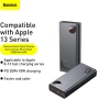 Външна батерия с 2xUSB-A и 1xUSB-C изходи и технология за бързо зареждане - Baseus Adaman Metal Digi, снимка 2