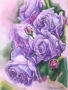 Лилави рози, снимка 1 - Картини - 44581775