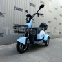 Електрическа триколка 2+1 750.1 ТИП VESPA STYLE с диференциал Нов модел, голяма равна седалка, подхо, снимка 12