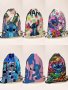 Модна детска раница с шнур Stitch, 9цвята - 023, снимка 1 - Раници - 39792079