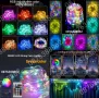Лед Лампички 10м. за Коледна Елха Декорация Дистанционно, Блутут, RGB, снимка 8