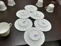 Стар български костен порцелан Бононя чашки за чай кафе, снимка 5