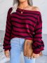 Дамски свободен пуловер с права яка и отворени рамена, 3цвята - 023, снимка 10