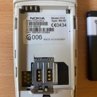 Nokia 1112/Нокия/колекционерски телефон/Нокиа/Made in Hungary, снимка 4 - Nokia - 41395177