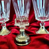 Антикварнини френски кристални чаши и печат Франция, снимка 3 - Други ценни предмети - 41642483