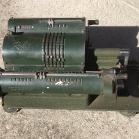 старинен механичен калкулатор/сметачна машина/ "Rokli" - Made in Germany, снимка 1 - Антикварни и старинни предмети - 42533440