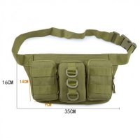 Тактическа чанта за кръст River, Зелена, снимка 2 - Екипировка - 41524910