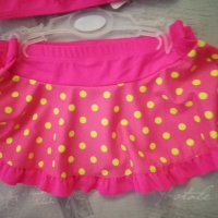 Детски бански костюми, розов цвят , три части с поличка, снимка 3 - Детско бельо и бански  - 41537431