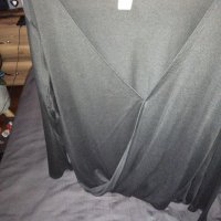 Дамска блуза с дълъг ръкав с деколте и тип прегръдка, снимка 2 - Блузи с дълъг ръкав и пуловери - 35685209