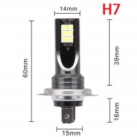 H7 LED крушки 2бр. комплект, снимка 1 - Аксесоари и консумативи - 35956080