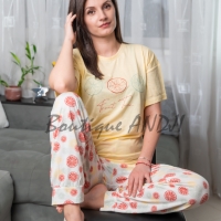 Дамски памучни пижами, снимка 7 - Пижами - 35903575