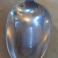 Голяма сребърна лъжица, снимка 7 - Антикварни и старинни предмети - 39250212