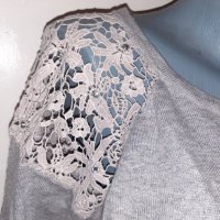 Дамски Фин ПУЛОВЕР с дантела Размер XL , снимка 2 - Блузи с дълъг ръкав и пуловери - 40921681