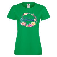 Дамска тениска Цветница Ралица Цветен венец, снимка 3 - Тениски - 35953764