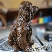 Статуя куче от бетон. Фигура за декорация - кафяв цвят, снимка 4 - Градински мебели, декорация  - 35851547
