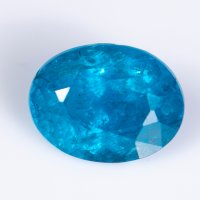 Син апатит 1.63ct овална шлифовка, снимка 1 - Други - 41734681