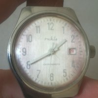 Часовник Ruhla. Made in GDR. Vintage watch. Механичен механизъм. Рухла , снимка 2 - Мъжки - 41825236