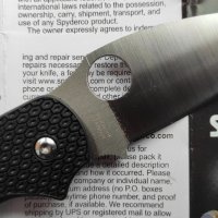 Сгъваем нож Spyderco C123 Sage 5, снимка 8 - Ножове - 39965584
