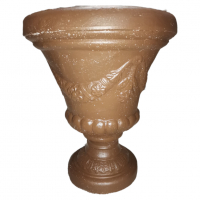 Антична кашпа – саксия от бетон - кафяв цвят, снимка 2 - Саксии и кашпи - 36193700