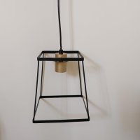Декоративна висяща висяща таванна лампа с абажур в метална кутия, снимка 9 - Лампи за таван - 41947200