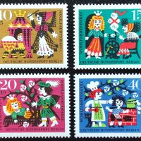 Берлин, 1964 г. - пълна серия чисти марки, приказки, 4*5, снимка 1 - Филателия - 41771172