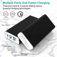 TOOSPON  Power Bank, 30 000 mAh, 4 x  USB , 4A, 20W, снимка 2 - Външни батерии - 34182523