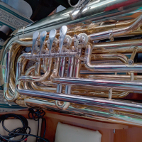 B-Tuba Jupiter JCB-778 - Бас Туба Б строй с мек куфар и презрамка /отлична/, снимка 7 - Духови инструменти - 44808620
