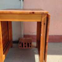 Разтегателна дървена маса, снимка 7 - Антикварни и старинни предмети - 44510891
