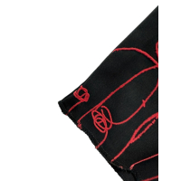Дамски панталон DESIGUAL размер XL черен червена щампа, снимка 4 - Панталони - 44570953