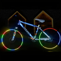 Светлоотразителни стикери за велосипеди, 5цвята , снимка 2 - Аксесоари за велосипеди - 44586295