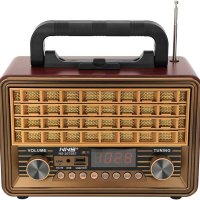 RADIO FM NS-2075BT, Ретро радио с AUX BT, снимка 1 - Тонколони - 41945726