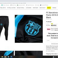 NIKE FC Barcelona Training Pants размер L тренировъчна долница 23-53, снимка 2 - Спортни дрехи, екипи - 41101907