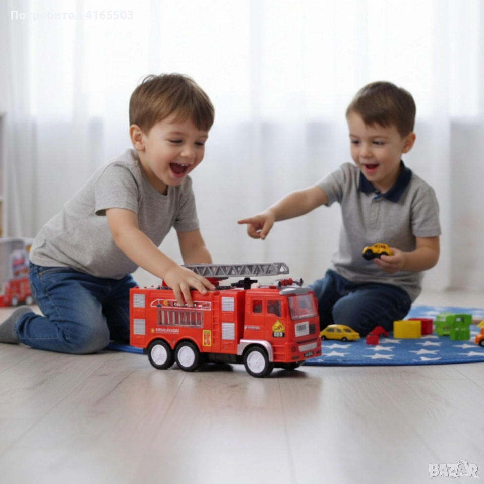 Пожарна кола със светлини и звуци Fire Truck, снимка 1