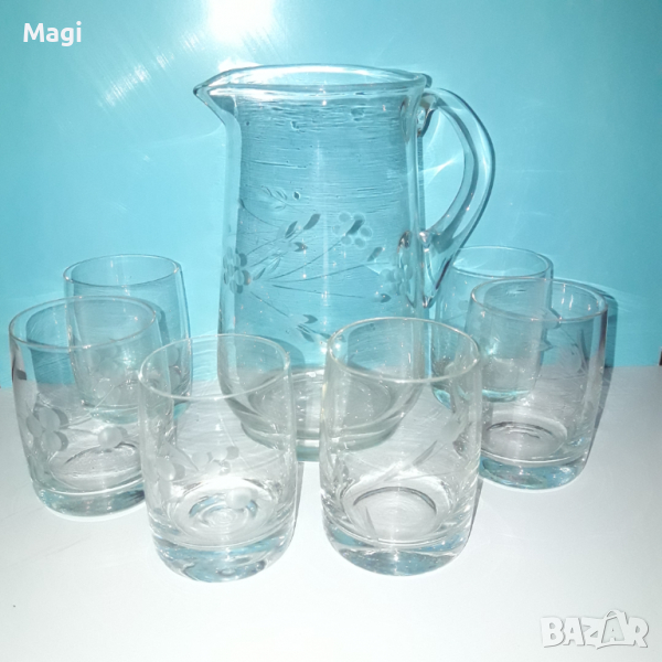 Сервиз кана + 6 чаши, снимка 1