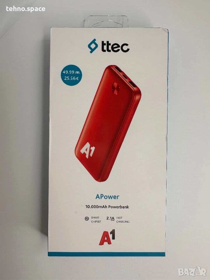 Преносима батерия/power bank ttec 10,000mah (A1), снимка 1