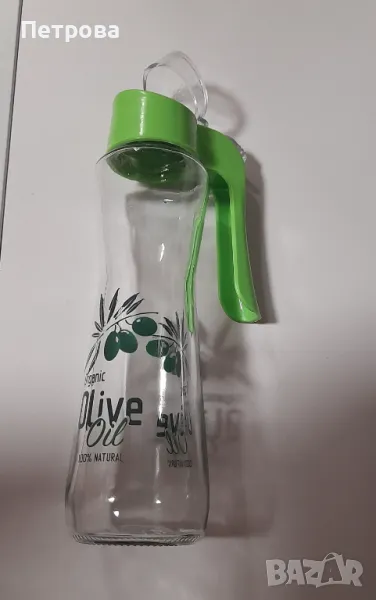 Оливерник - стъклен съд за олио, снимка 1