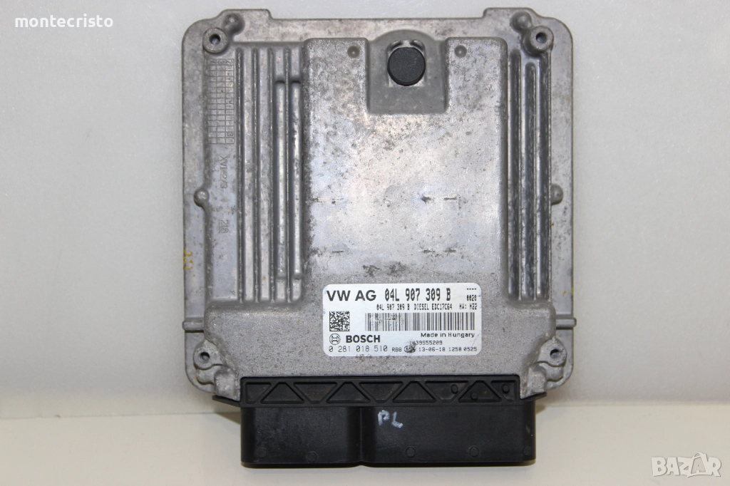 Моторен компютър VW Golf VII (2013-2019г.) 04L907309B / 04L 907 309 B / 0281018510 / EDC17C64, снимка 1