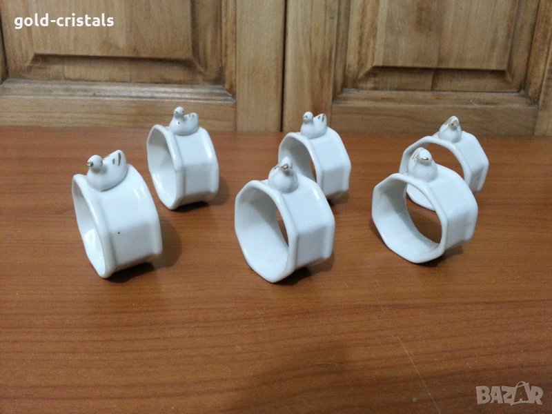 Порцеланови салфетници рингове пръстени халки за салфетки , снимка 1