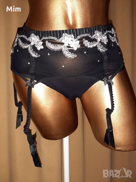 М /L Колан от еластичен тюл с жартиери , снимка 1